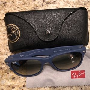 Rayban New Wayfarers Matte Blue
